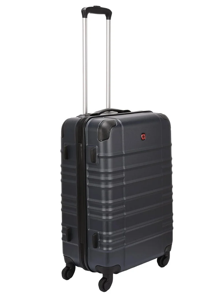 Wenger Navy blue Amplar 3 Piece (53+65+75 Cm) 4-Double Wheeled Hardside Non-Expandable Luggage Trolley Set - Navy Blue  | Best Price UAE